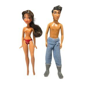 Disney Elena of Avalon & Gabe 5” Tall Collectible Plastic Dolls